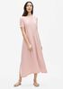 Fine Jersey Crew Neck Maxi Dress