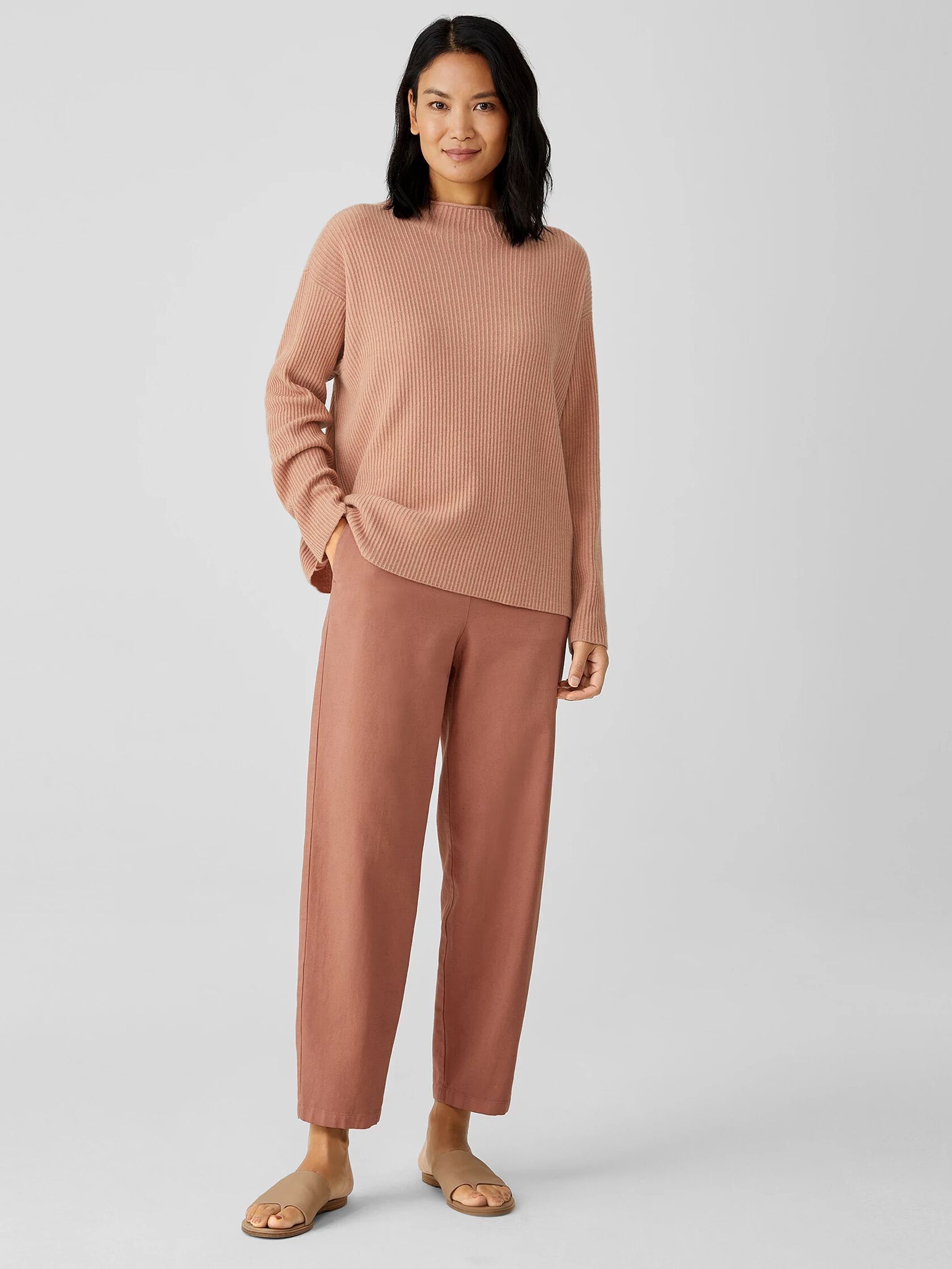 Italian Cashmere Funnel Neck Top