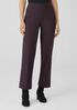 Washable Stretch Crepe Straight Pant