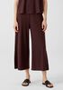 Fine Jersey Wide-Leg Pant with Slits