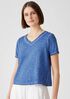 Pigment-Dyed Organic Cotton V-Neck Tee