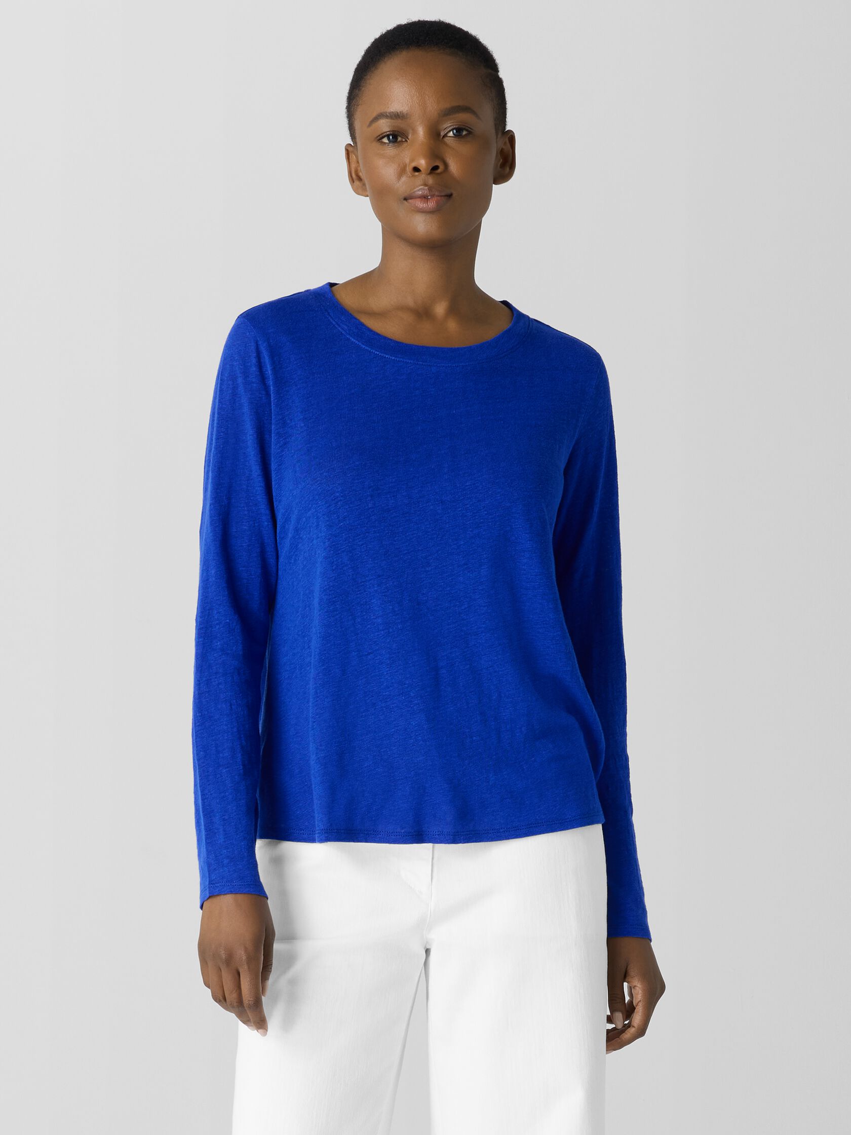 Organic Linen Jersey Long-Sleeve Tee