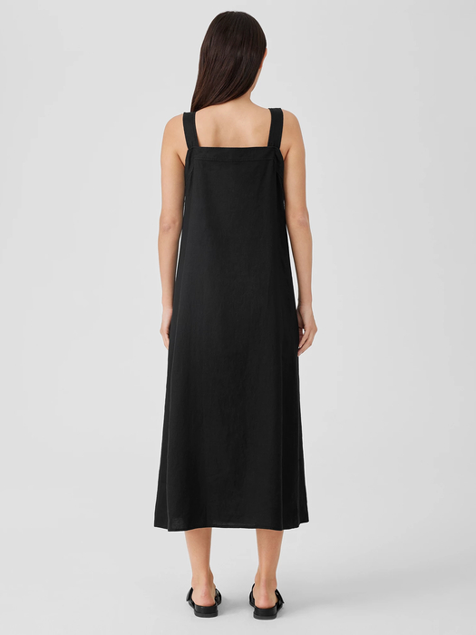 Organic Linen Square Neck Dress