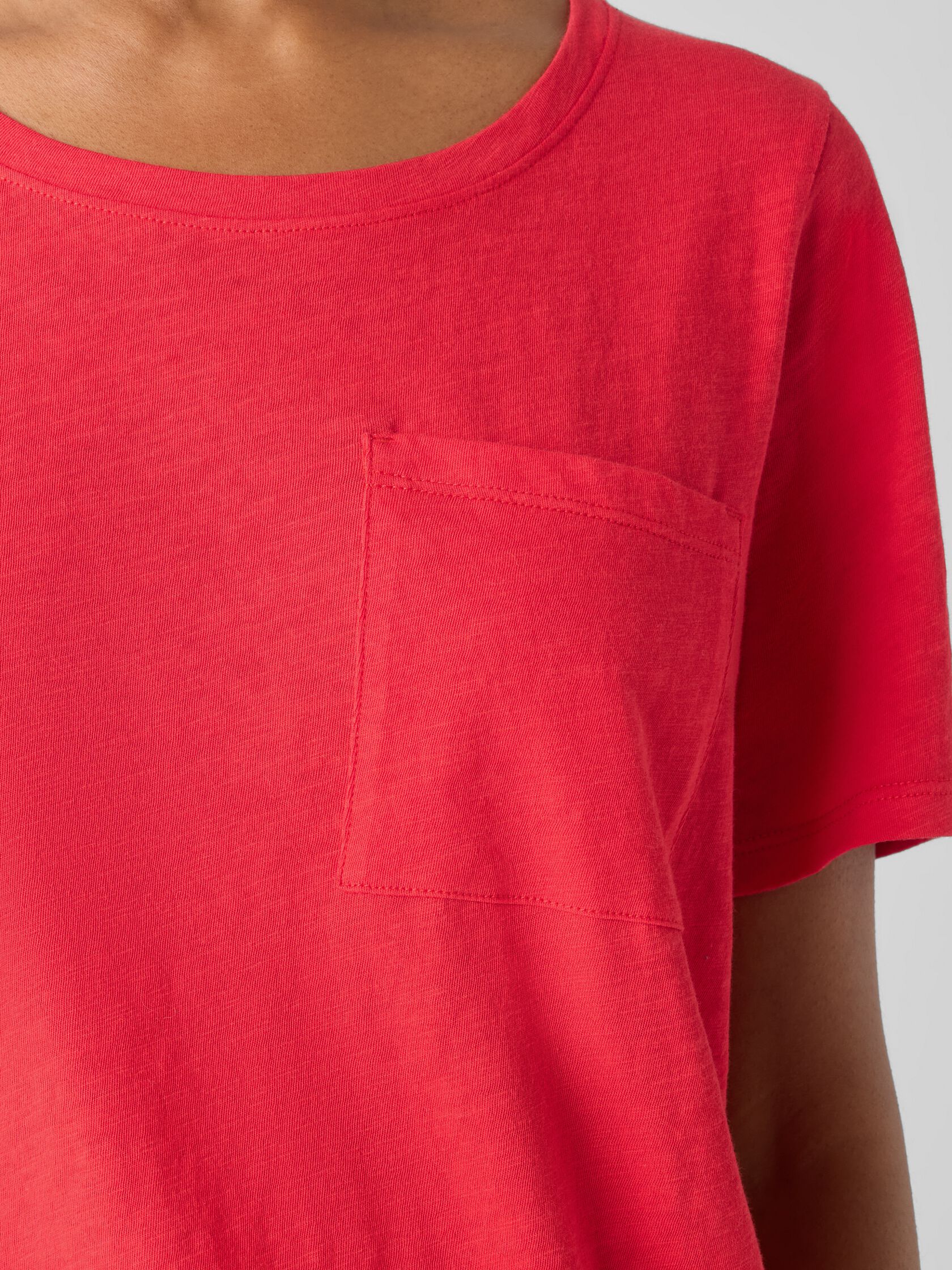 Organic Cotton Slubby Jersey Pocket Tee