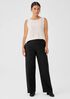 Boiled Wool Jersey Straight Pant