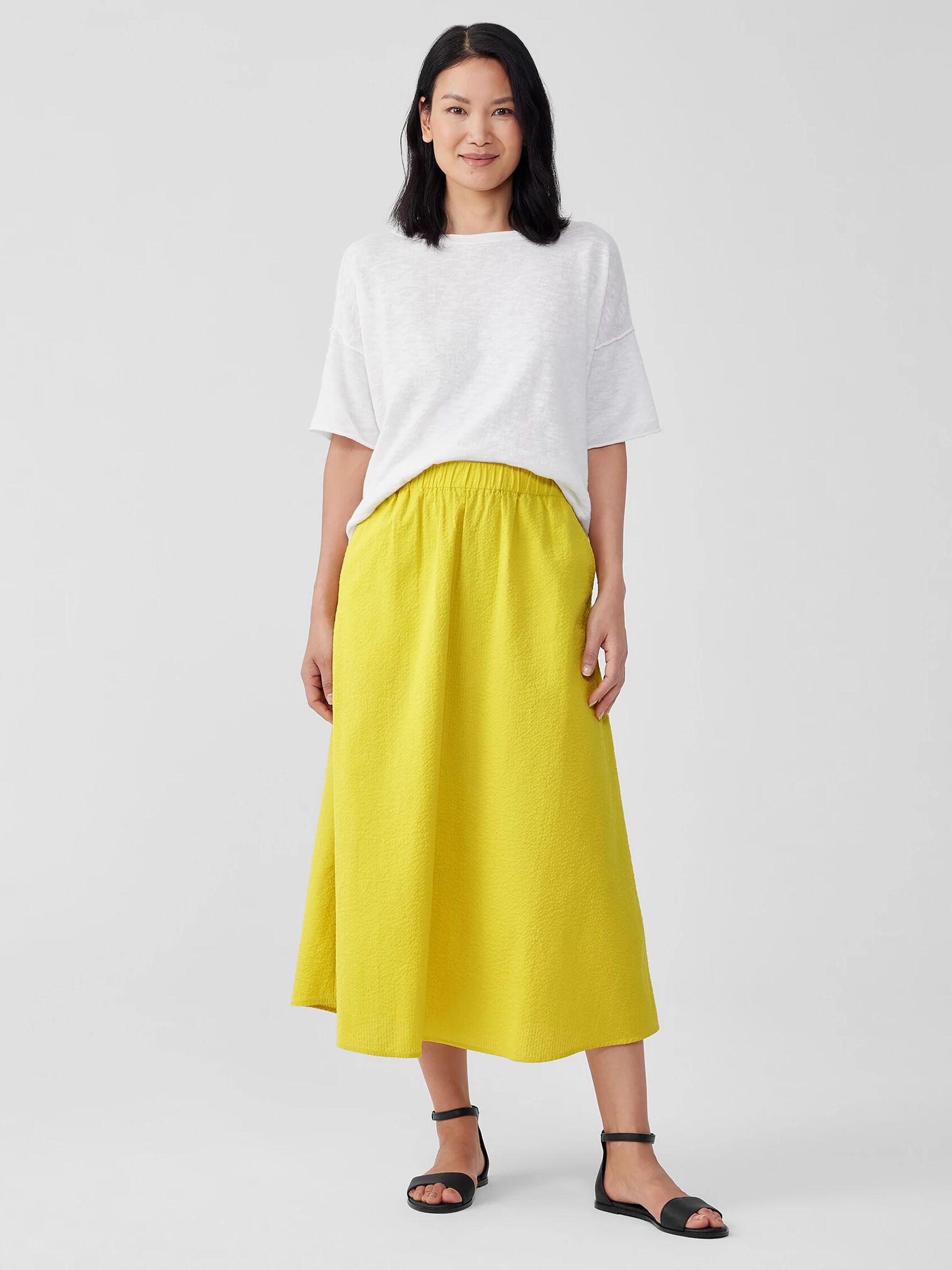 Organic Cotton Ripple Pocket Skirt