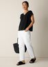 Organic Linen Jersey V-Neck Tee