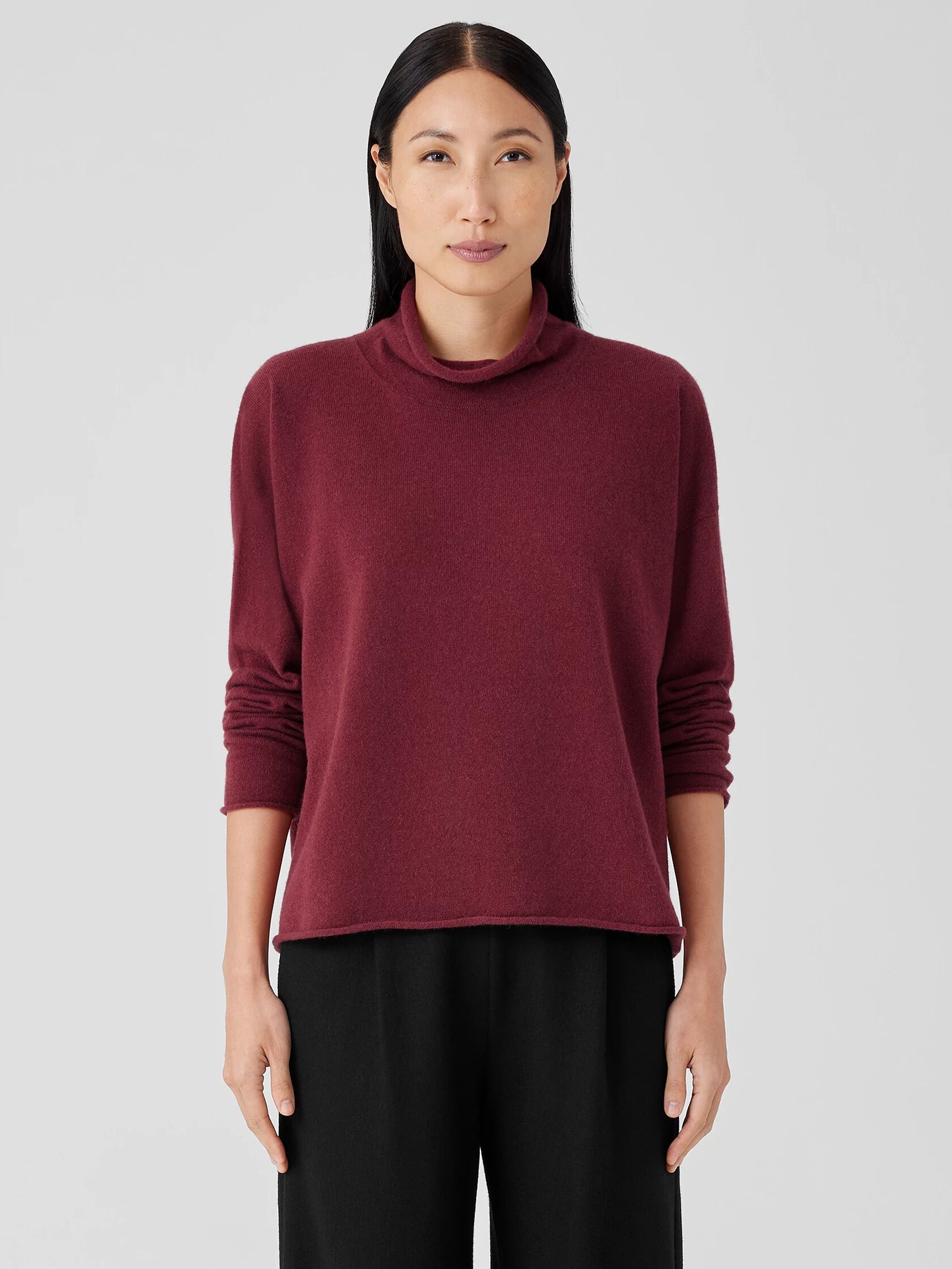 Italian Cashmere Turtleneck Top