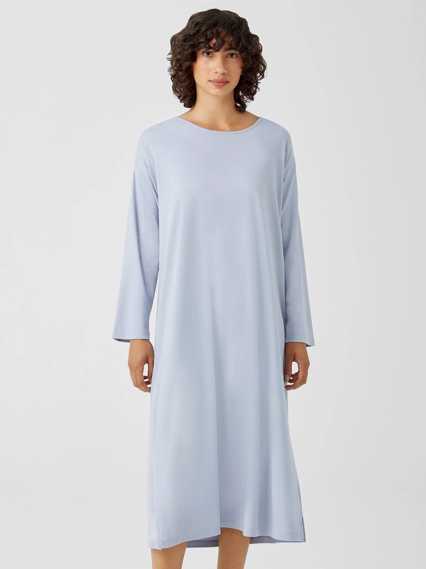 Cozy Organic Cotton Interlock Dress | EILEEN FISHER