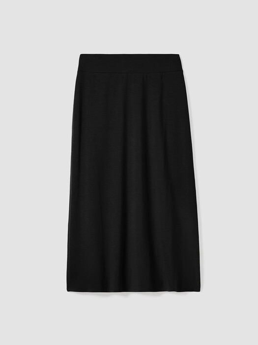 Stretch Jersey Knit A-Line Skirt