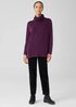 Cotton and Recycled Cashmere Turtleneck Top