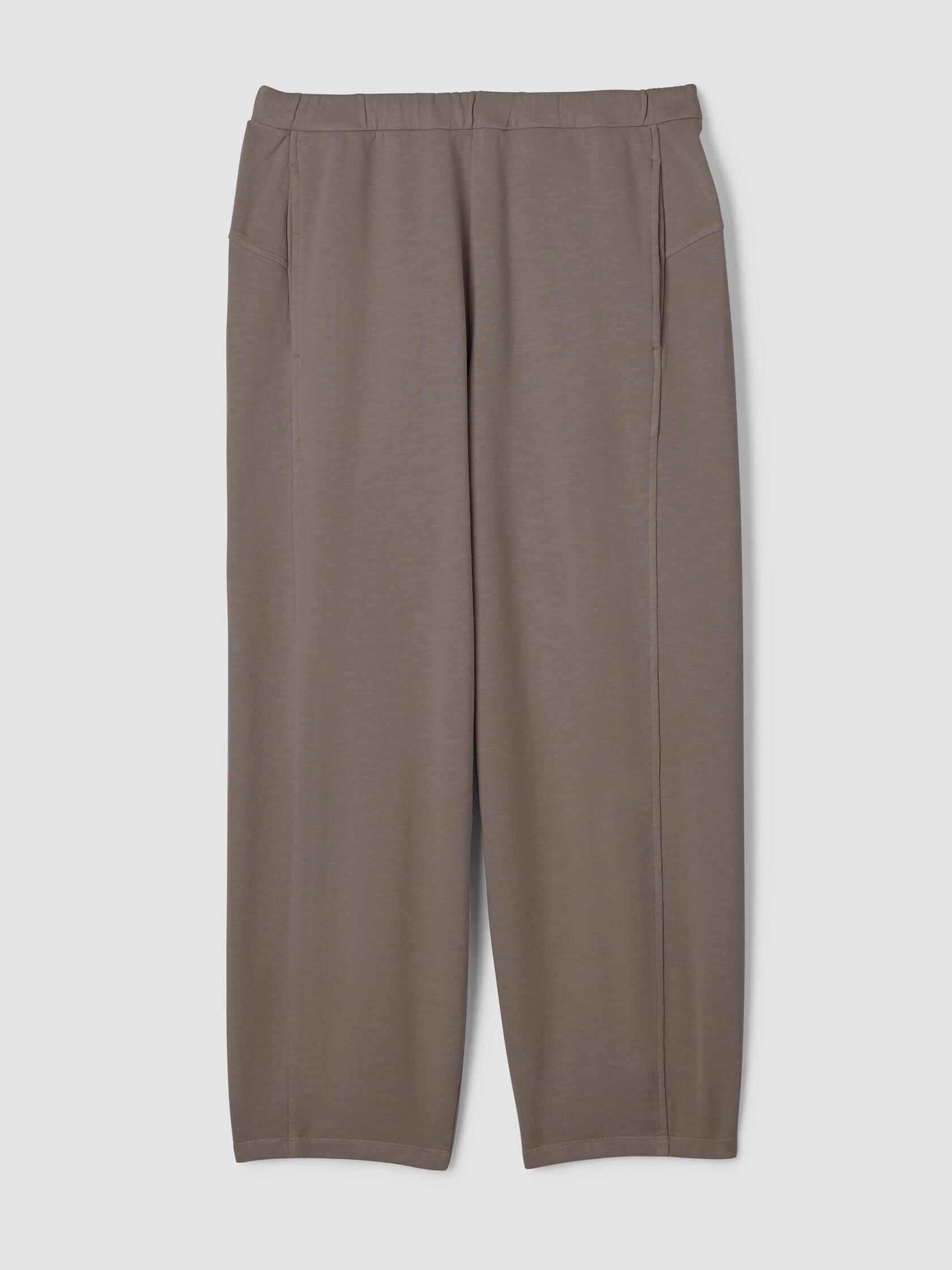 Garment-Dyed Organic Cotton Terry Lantern Pant