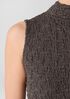 Bubble Jacquard Funnel Neck Top