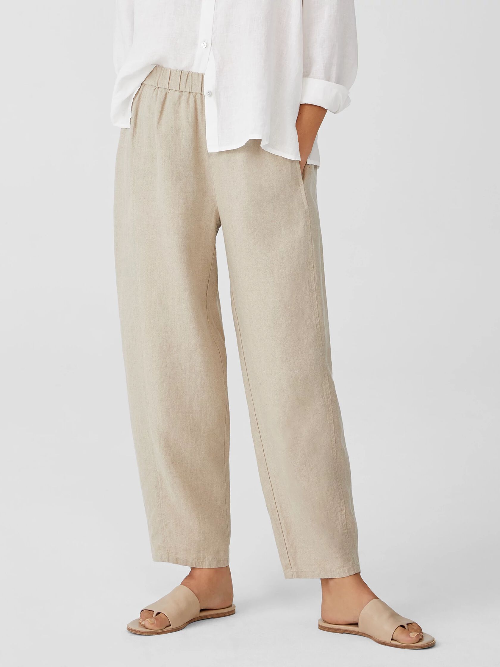 Organic Linen Lantern Pant