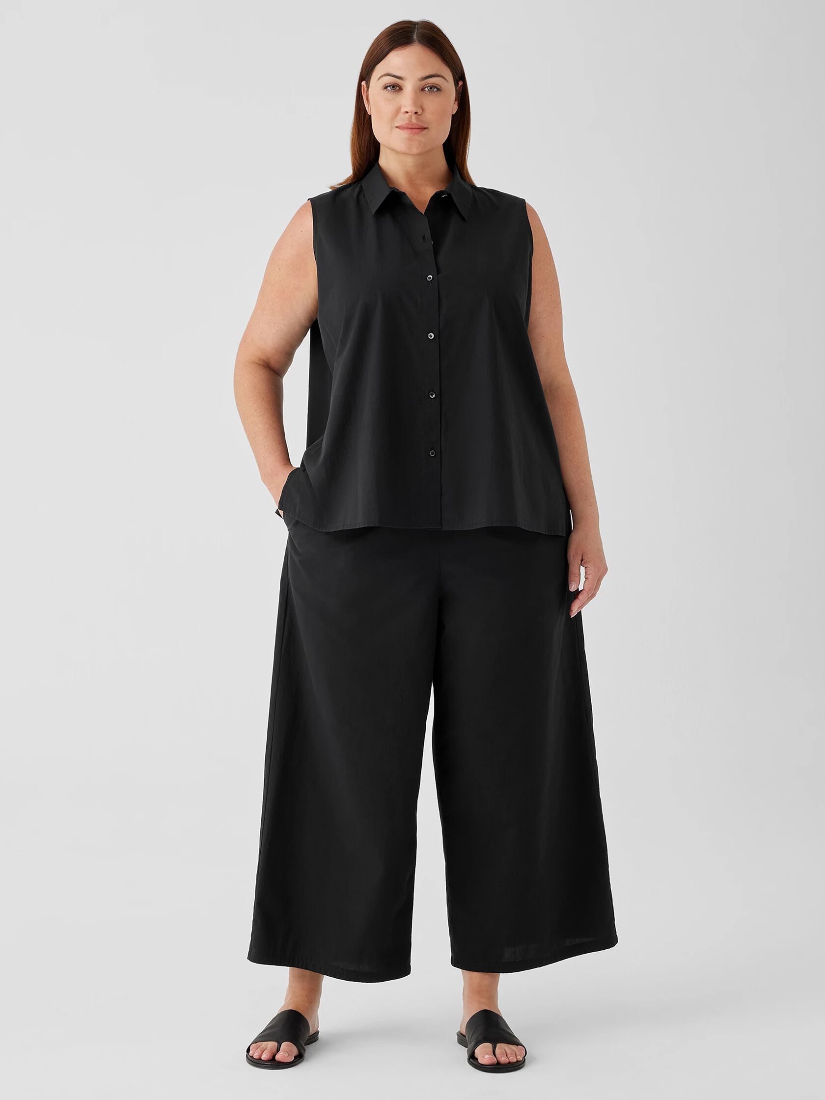 Lee Andersen Womens Crosshatch Pattern Wide Stretch Pants White Black -  Shop Linda's Stuff
