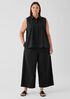Washed Organic Cotton Poplin Wide-Leg Pant