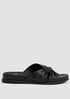 Dello Nappa Leather Wedge Sandal