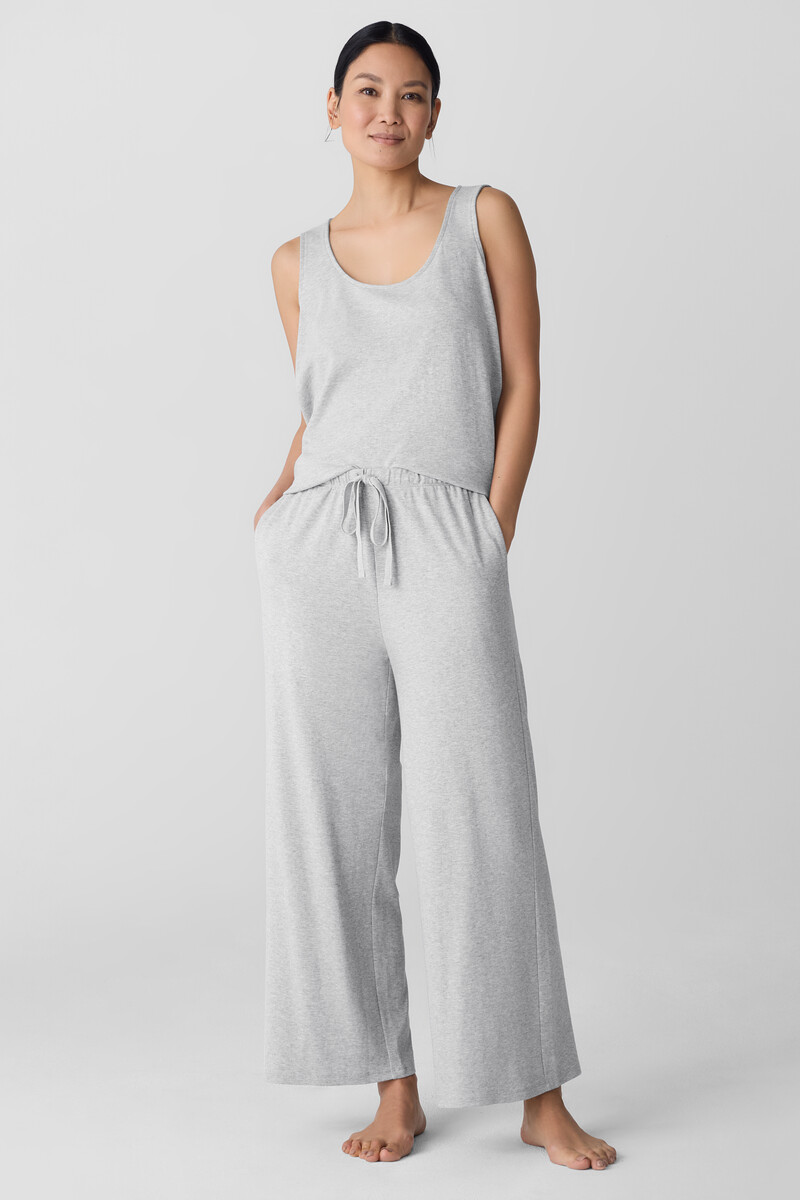 Mélange Organic Cotton Interlock Wide-Leg Sleep Pant Mélange Organic Cotton Interlock Wide-Leg Sleep Pant