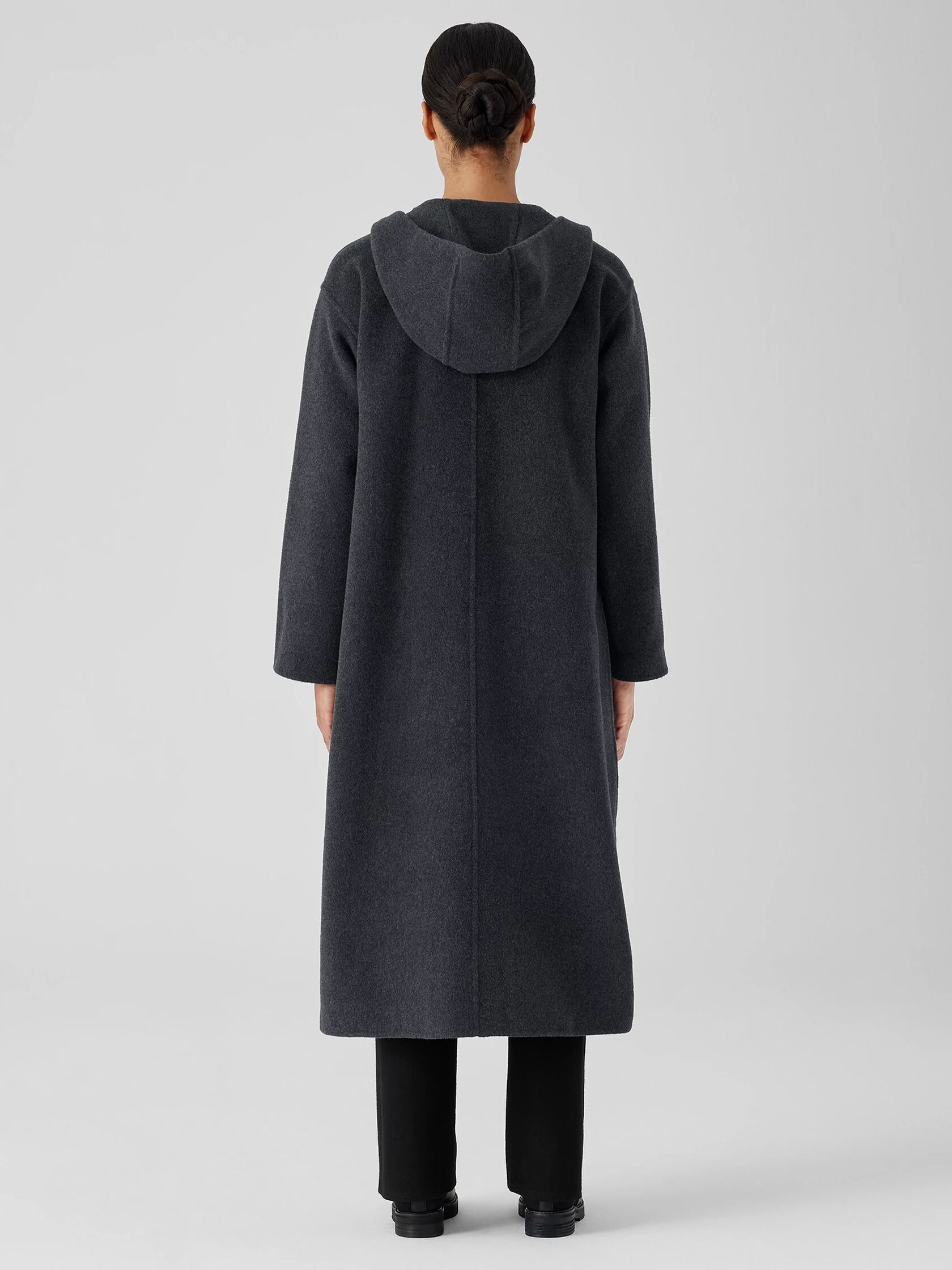 Doubleface Wool Cloud Hooded Coat