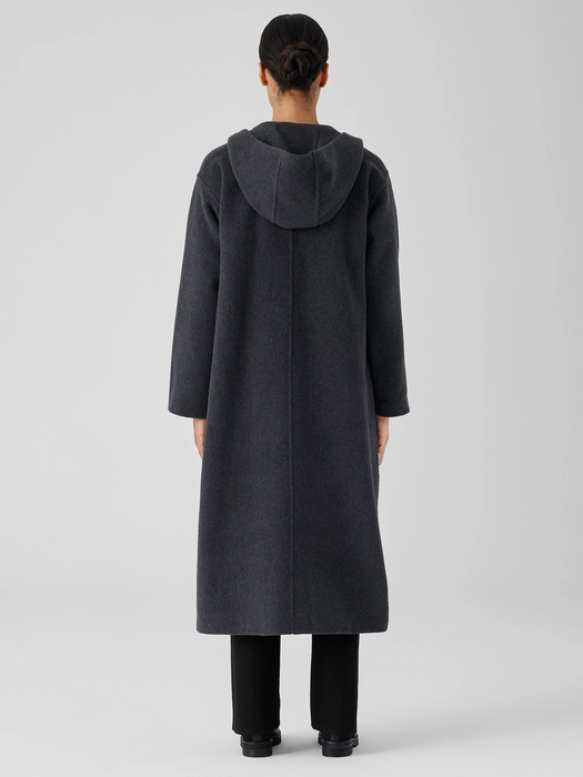 Doubleface Wool Cloud Hooded Coat