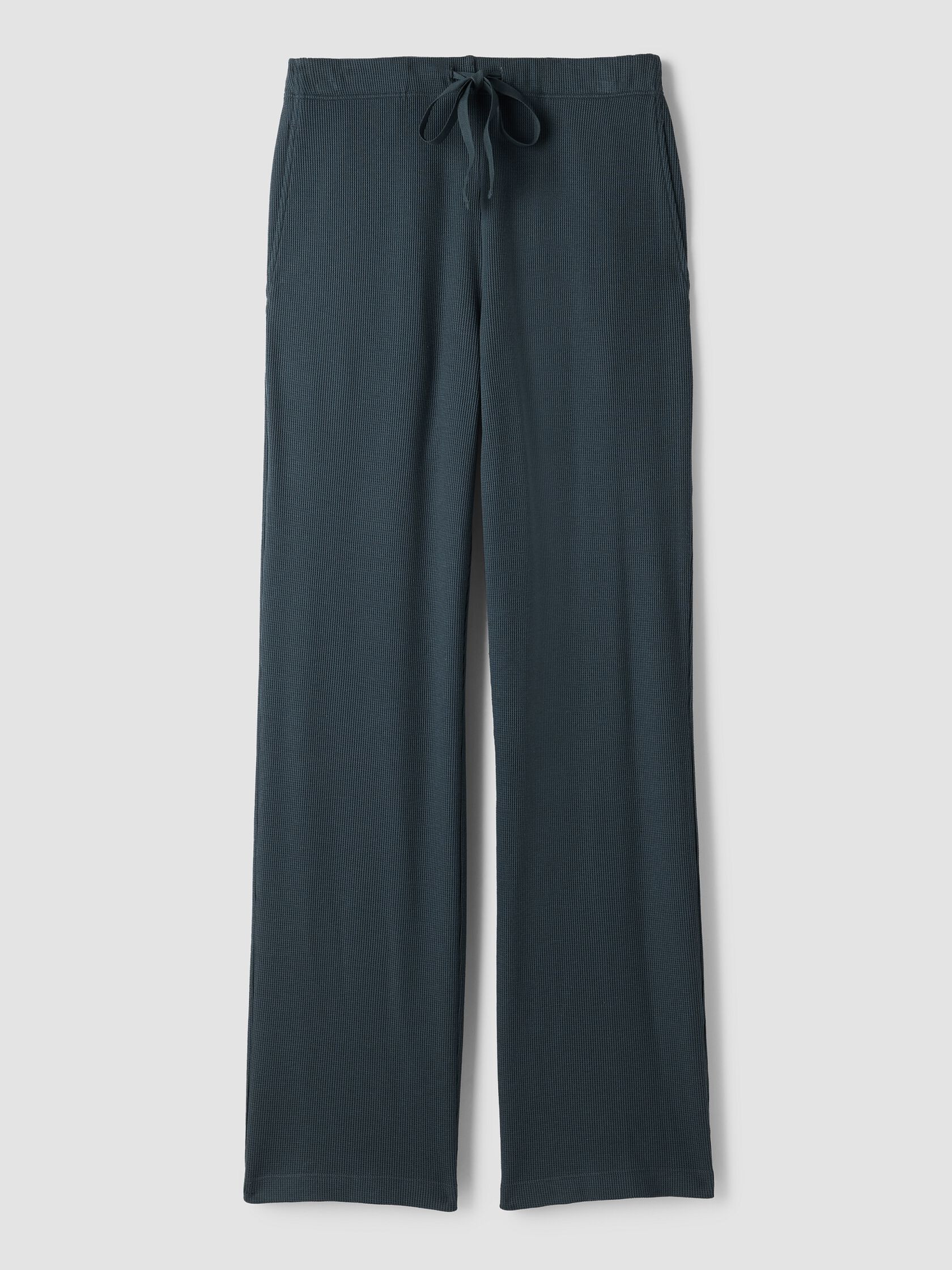 Cozy Waffle Knit Straight Pant