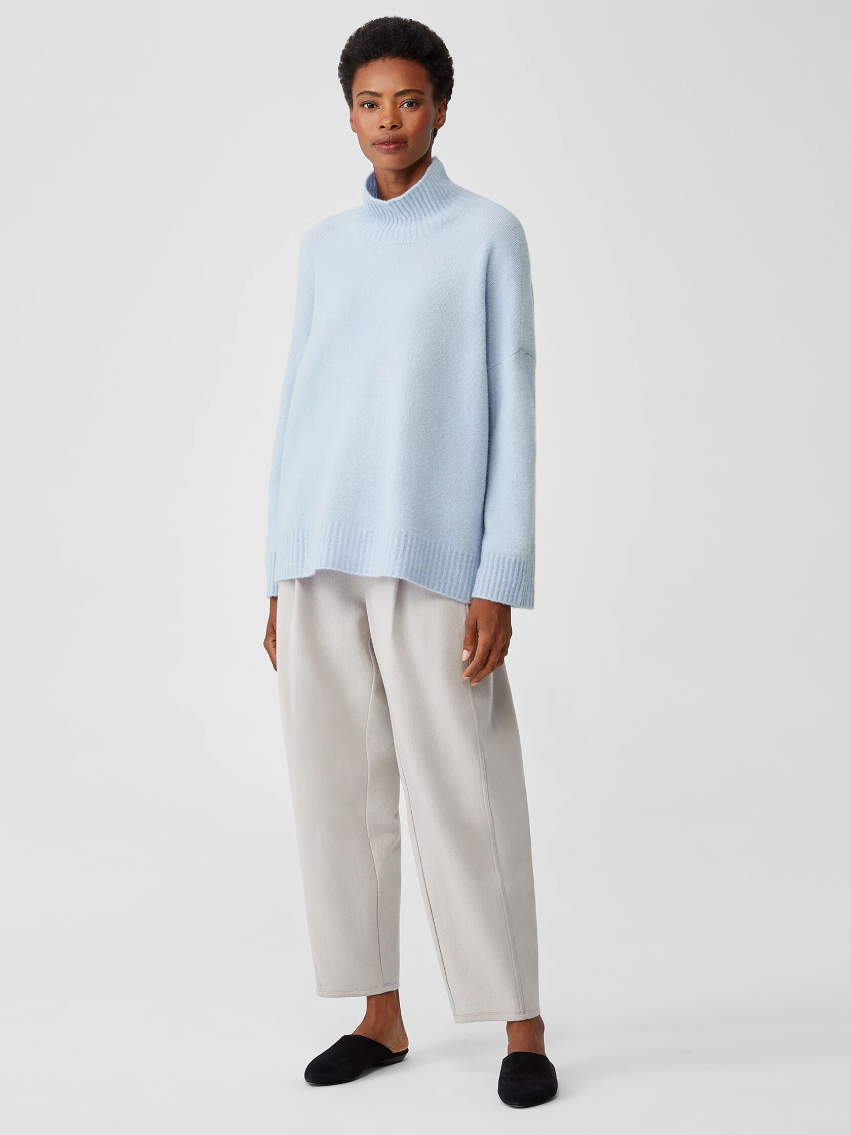 Cashmere Silk Bliss Turtleneck Box-Top