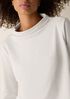 Garment-Dyed Organic Cotton Terry Funnel Neck Top