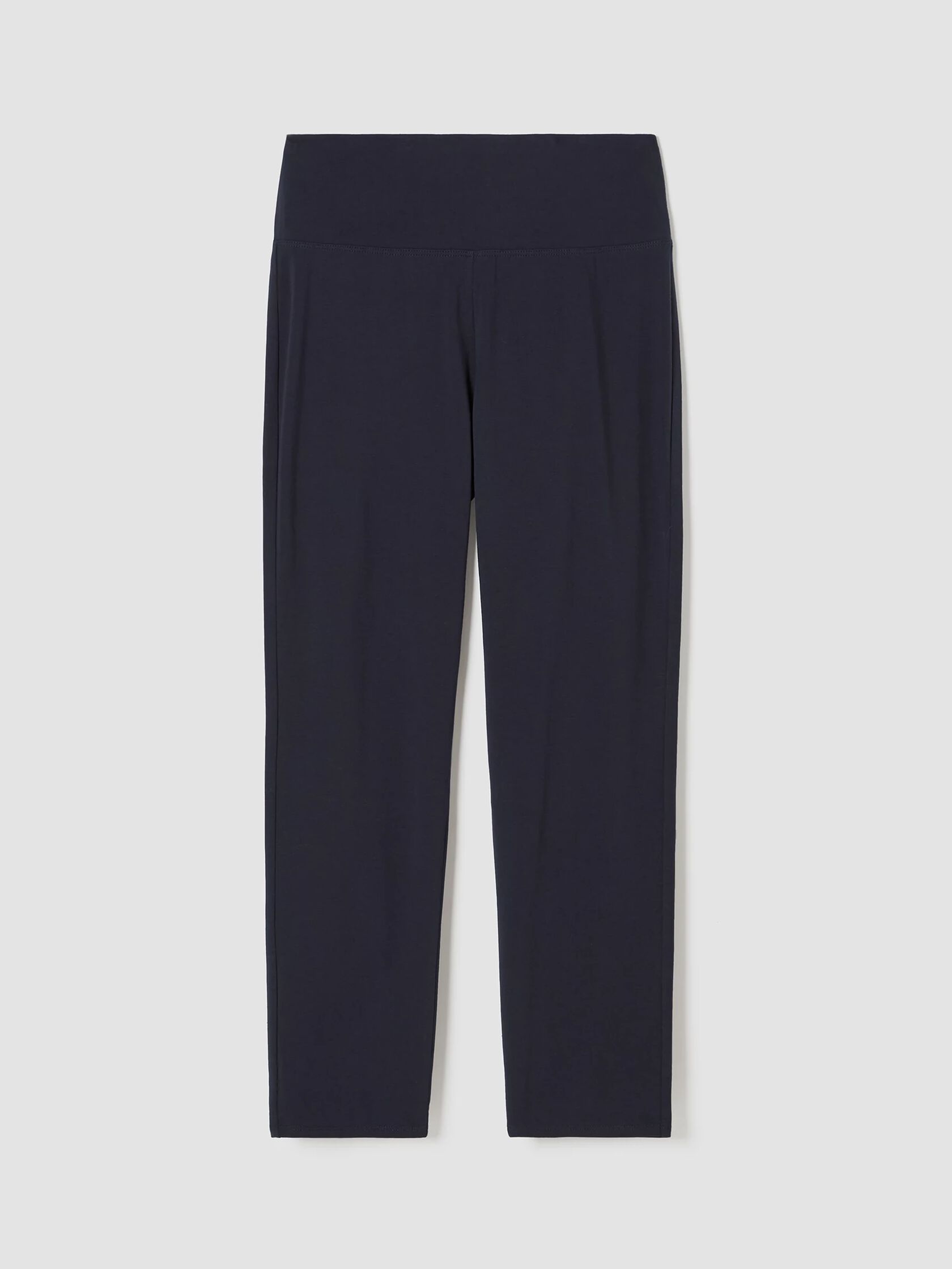 Pima Cotton Stretch Jersey High-Waisted Pant