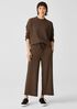 Organic Cotton French Terry Wide-Leg Pant