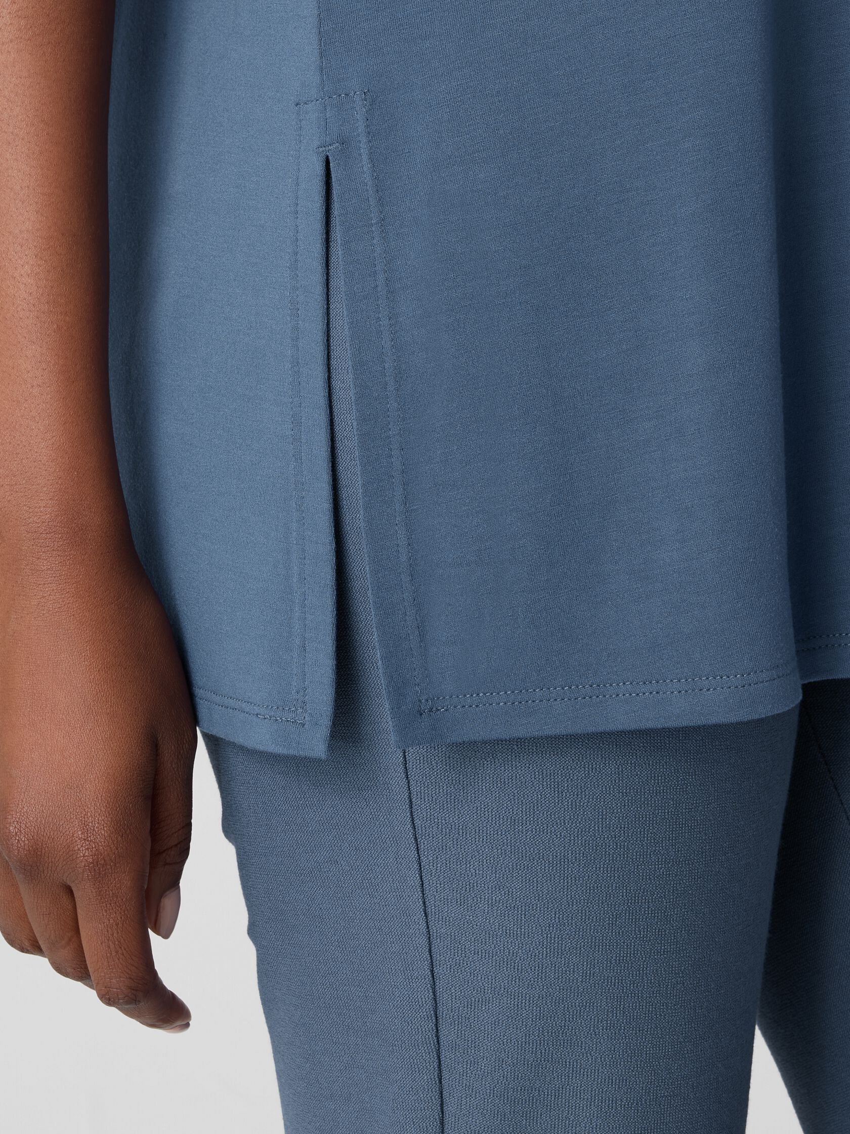 Stretch Jersey Knit Long Tank