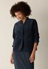 Organic Cotton Stretch Corduroy High Collar Jacket