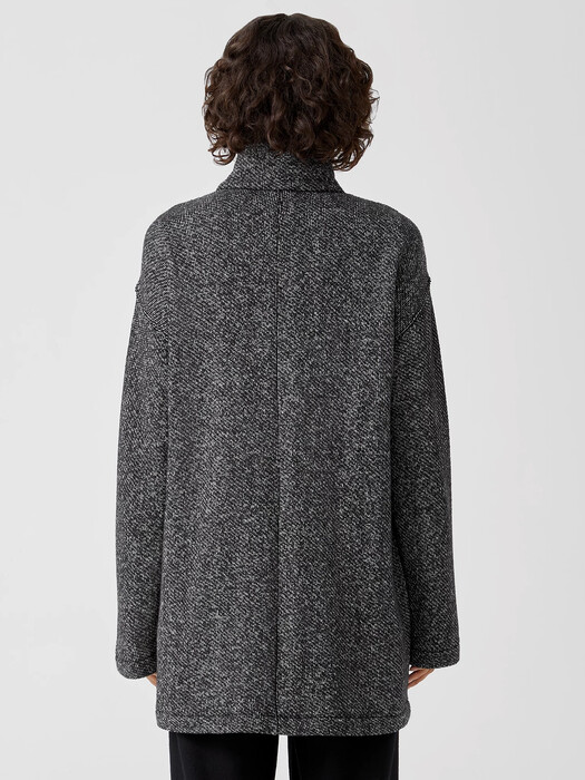 Organic Cotton Terry Stand Collar Jacket