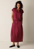 Lightweight Satin Shimmer Lantern Skirt