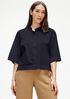 Organic Cotton Elbow-Sleeve Shirt