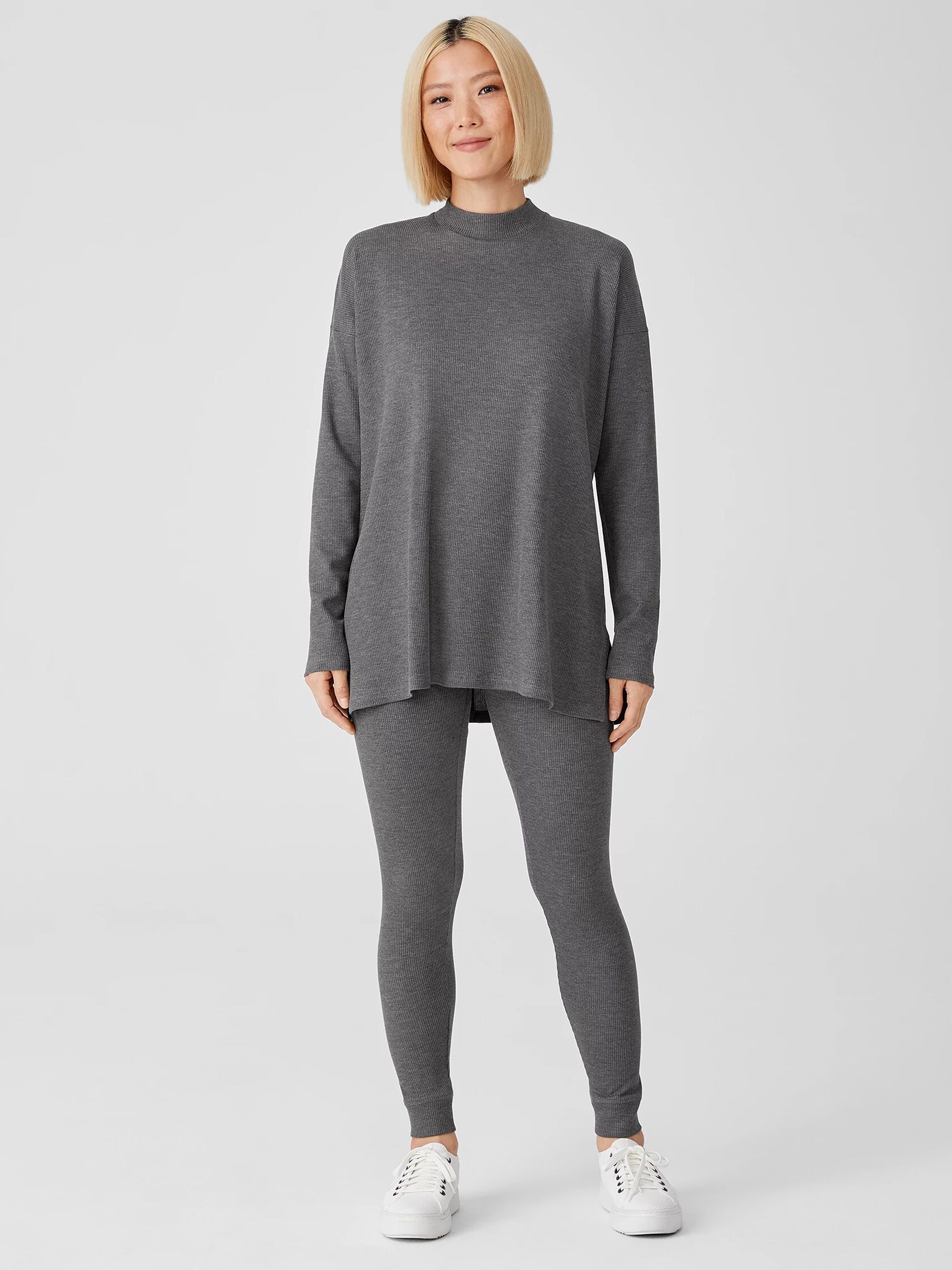 Cozy Waffle Knit High-Waisted Leggings