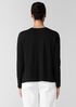 Organic Cotton Slubby Jersey V-Neck Top