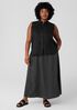 Puckered Organic Linen Pocket Skirt