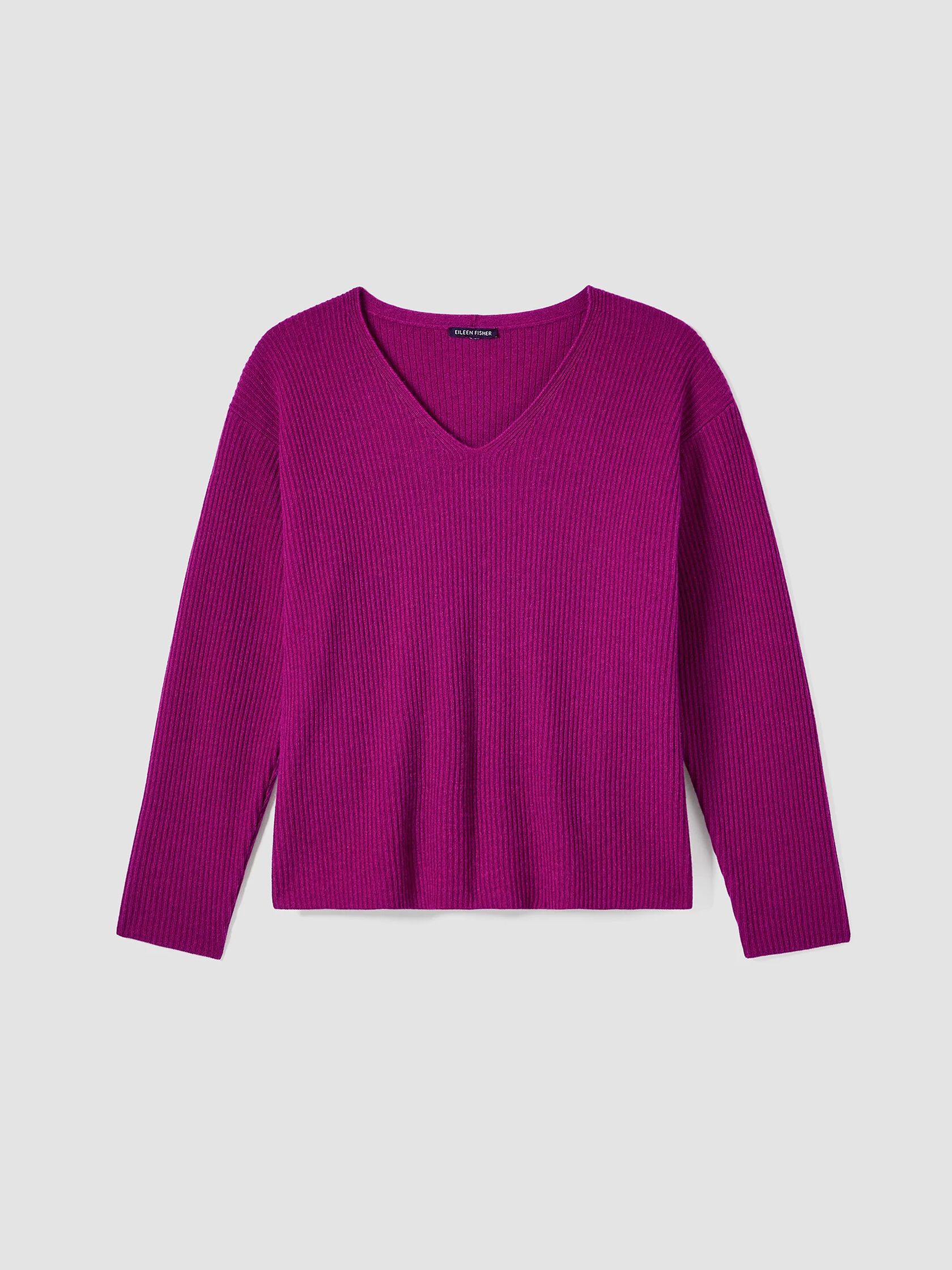 Italian Cashmere V-Neck Top