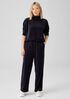 Cotton Velour Straight Pant