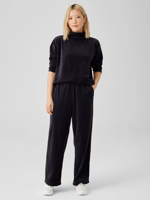 Cotton Velour Straight Pant