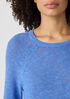 Organic Linen Cotton Slub Crew Neck Top