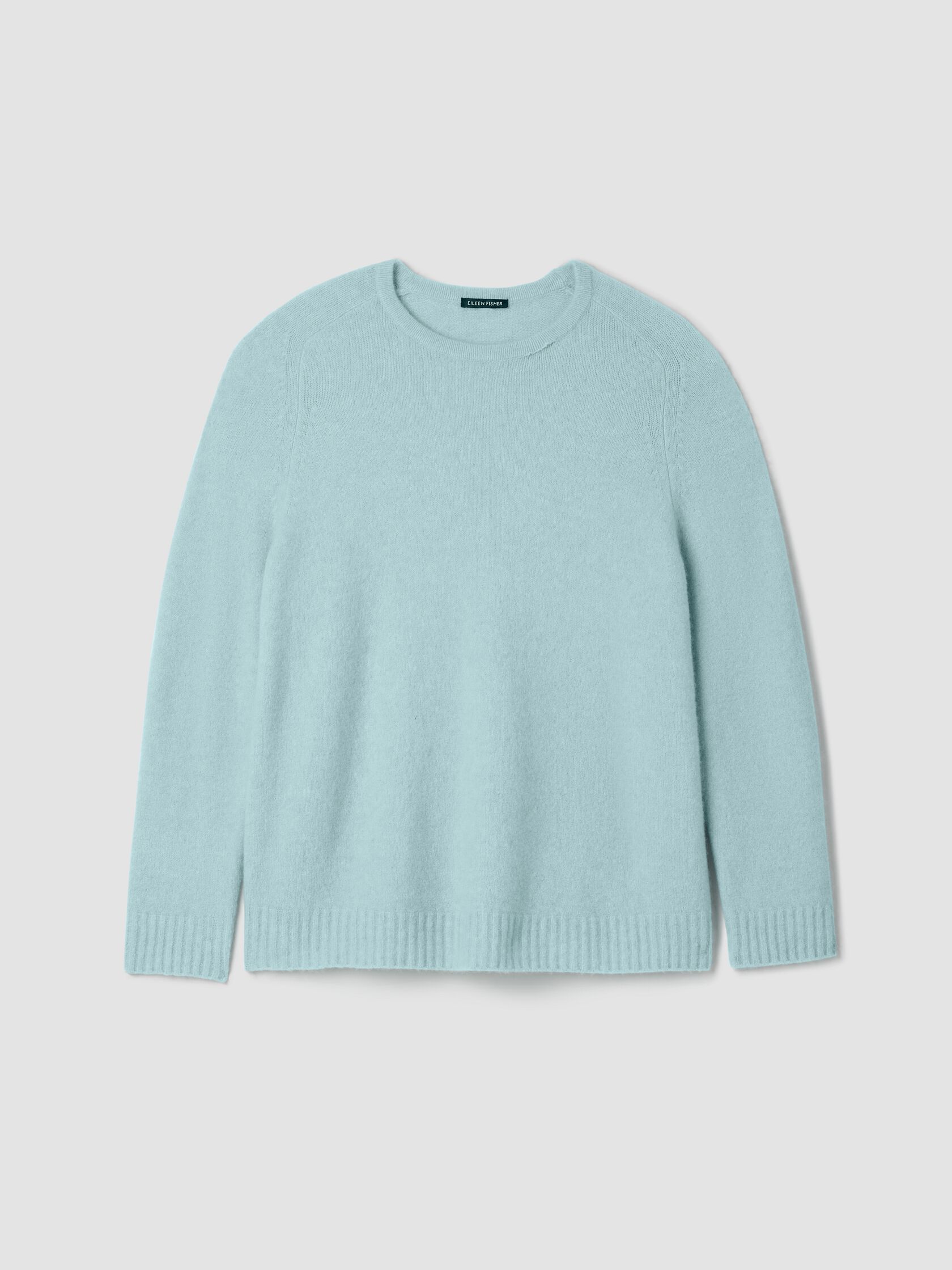 Cashmere Silk Boucle Bliss Crew Neck Long Top