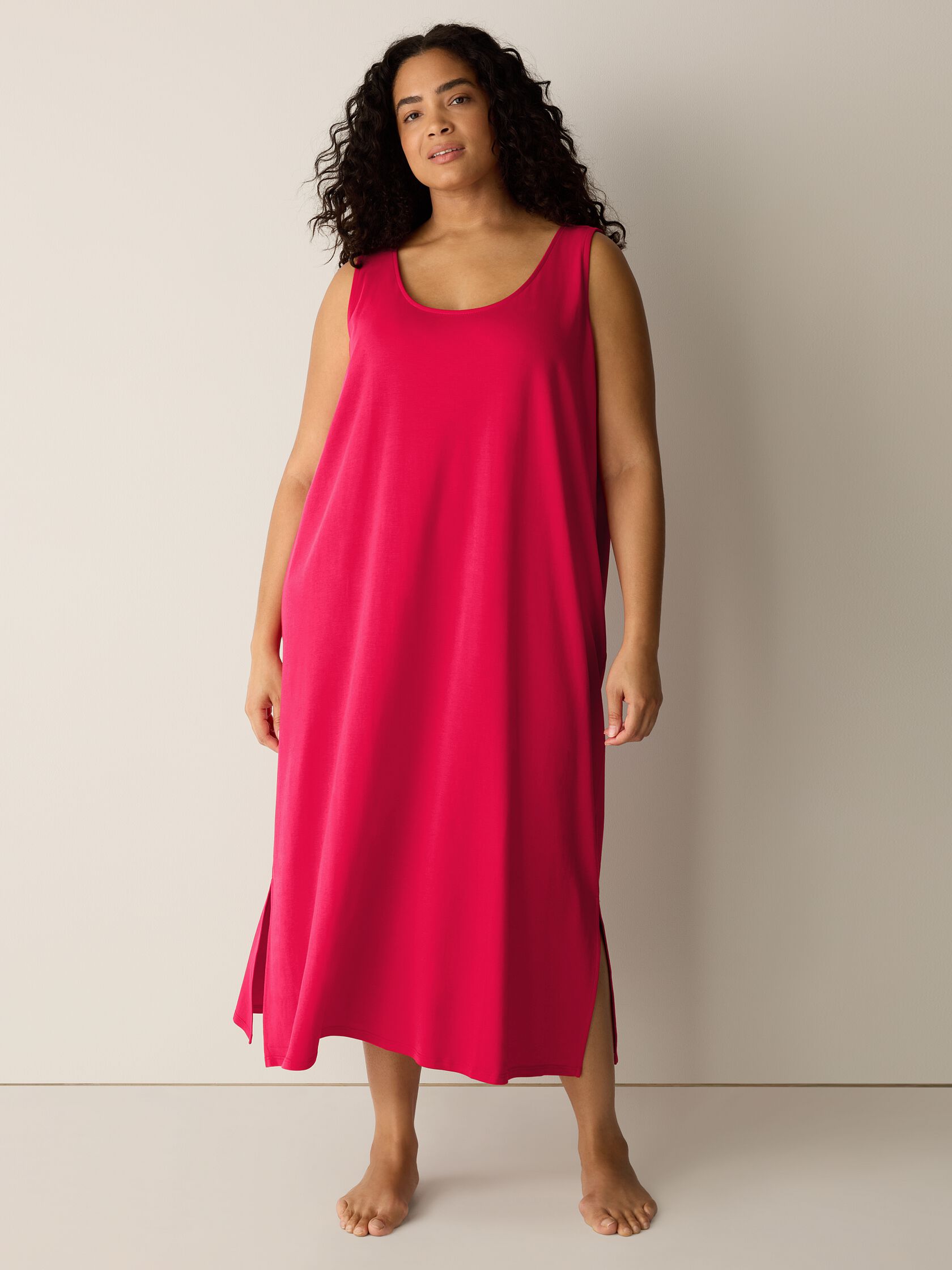 Organic Cotton Interlock Tank Sleep Dress