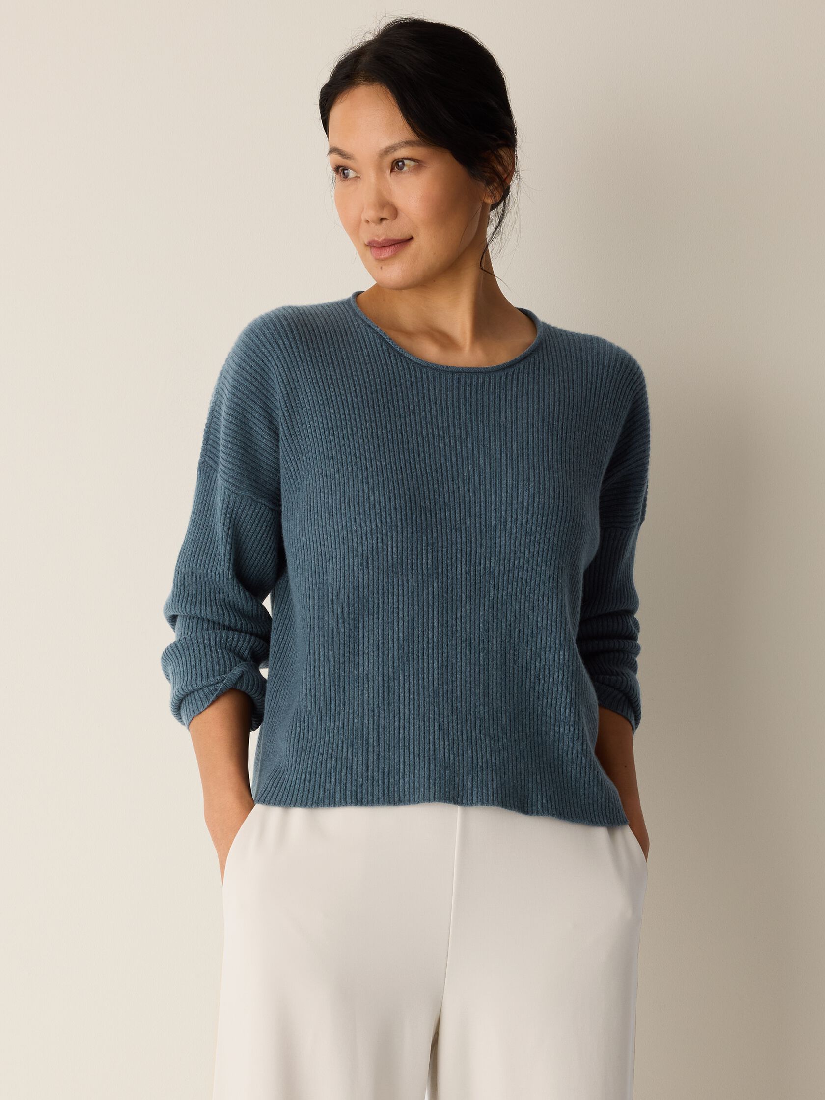 Italian Cashmere Crew Neck Top