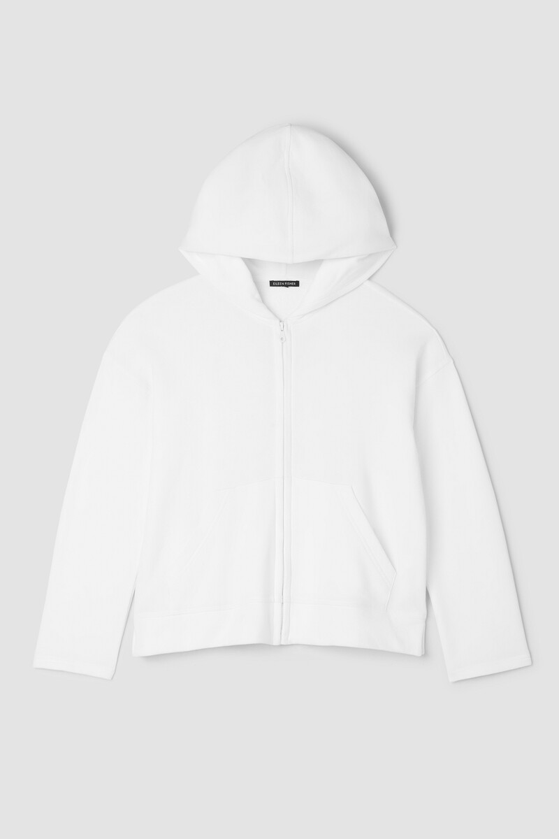 Lightweight Organic Cotton Terry Hooded Jacket Lightweight Organic Cotton Terry Hooded Jacket