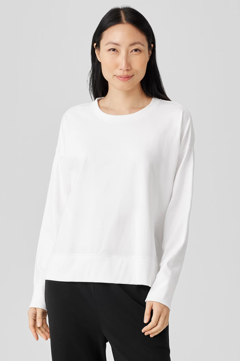 Pima Cotton Stretch Jersey Box-Top Pima Cotton Stretch Jersey Box-Top