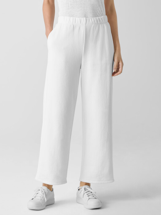 Organic Cotton French Terry Straight Pant