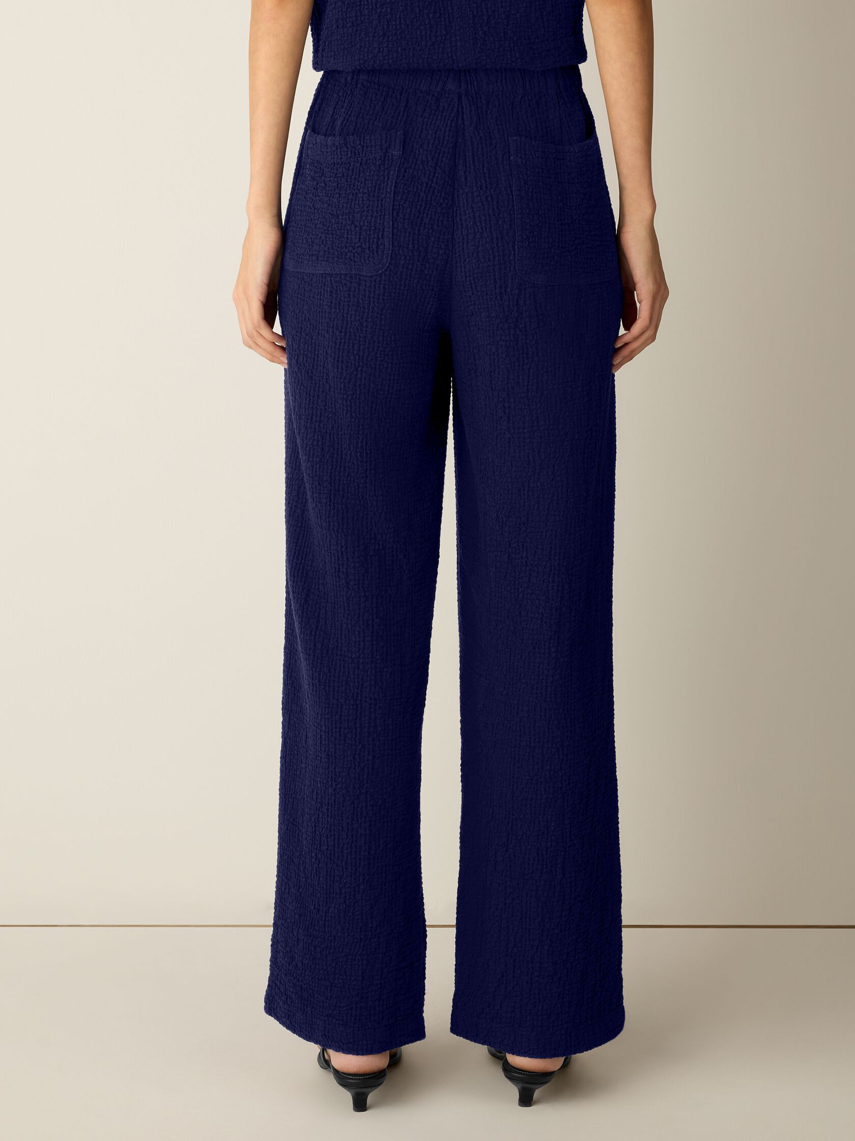 Organic Cotton Doubleweave Straight Pant