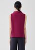 Pima Cotton Stretch Jersey Funnel Neck Tank