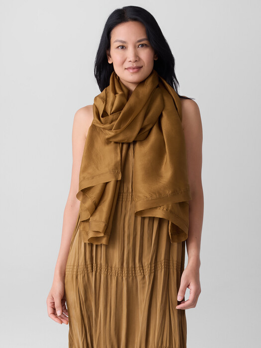 Washed Transitional Silk Parachute Scarf